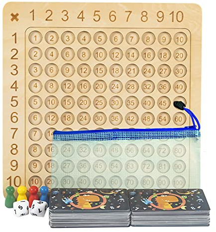 Montessori Spielzeug Multiplikationstafel, 1x1 Lernen Spiel für Student(B) | Multiplikationsbrett,Rechnen Spiel Spaß für Rechenprofis, Lernen Leichtgemacht für Die Teenager Bildung
