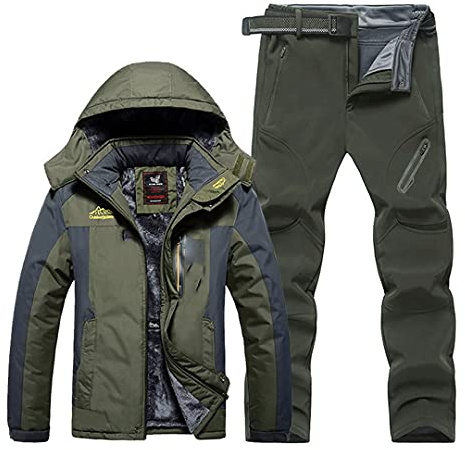Hcclijo Wasserdichter Winddichter Warmer Dicker Hosen Angelhemd Sport Angelanzug Sets 1 5XL