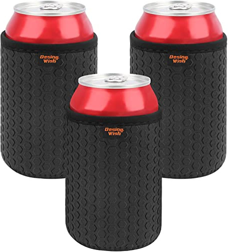 Desing Wish 3 Stück 12oz Standard Getränkekühler Set Dosenkühler Neopren flaschenkühler Manschette Kühlmanschette für Outdoor Unterwegs Party Bierflasche Bier Wasser Weinmanschette Dosen Kühler