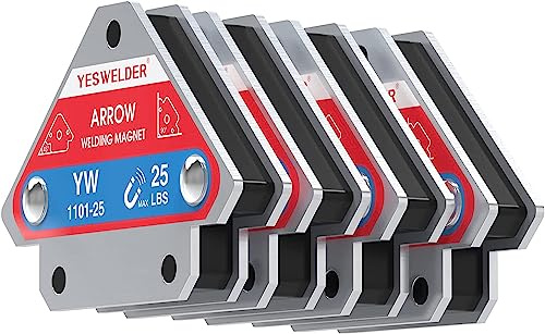 YESWELDER 25 LB Schweißmagnet 4 Stück Magnetschweißhalter 25 LBS Haltekraft Schweißzubehör schweißwinkel