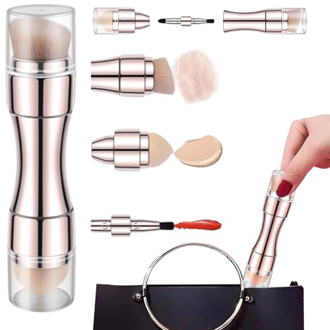 Gesichtspinsel Make-Up 4 in 1 Doppelend-Applikator