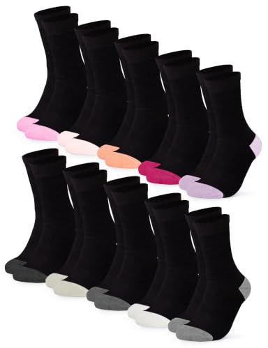 Occulto 10 PAAR SOCKEN für DAMEN aus BAUMWOLLE (Modell: Gertrud)