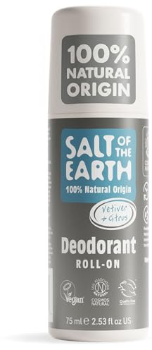 Salt Of The Earth Natürlicher Deo-Roller, Geruchlos, Ohne Parfüm - Vegan, Langanhaltender Schutz, Ohne Tierversuche