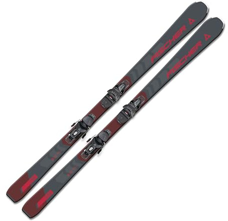 Ski Alpinski Carvingski On-Piste-Rocker - Fischer RC Fire SLR - 160cm - inkl. Bindung RS9 SLR Z2,5-9 - All Mountain Ski - geeignet für Einsteiger bis Fortgeschritten
