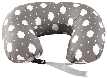 PASUKTER Stillkissen, Stillkissen Stützkissen für Mutter und Baby, Pregnancy Pillow mit 100% Baumwollbezug, Verstellbarer Taillengurt (Extra Groß, Wolken)
