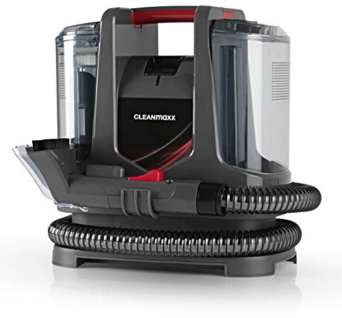 CLEANmaxx Kompakt Plus Polsterreiniger Gerät 400W | kompakter Waschsauger mit 2 Düsen & Dual-Tank | ideal für Sofa Auto Teppich Polster | kraftvolle Fleckenreinigung im Haushalt