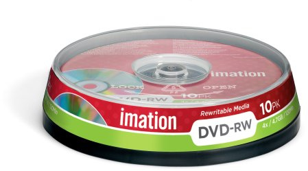 Imation Cakebox DVD-RW 4.7GB/120Min/4x (10 Disc)