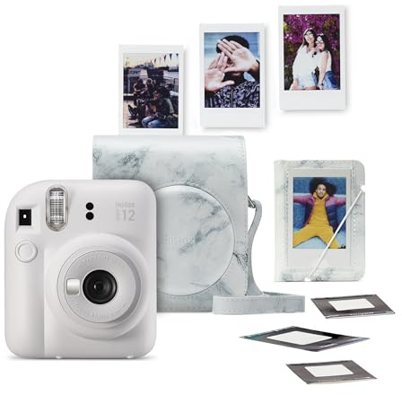 FUJIFILM instax mini 12™ Bundle Sofortbildkamera, Clay White
