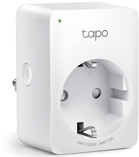 TP-Link Tapo P100 WLAN Smart Steckdose, Smart Home WiFi Steckdose, Alexa Zubehör, funktioniert mit Alexa, Google Home, App gesteuert, Sprachsteuerung, Fernzugriff, Kein Hub notwendig, Mini, Weiß