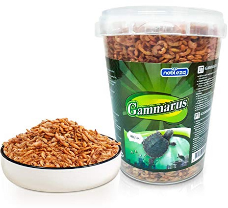 Nobleza Gammarus Futter für Schildkröten und Wasserschildkröten aus hochwertigen natürlichen Flussgarnelen 120g / 1000ml(1)