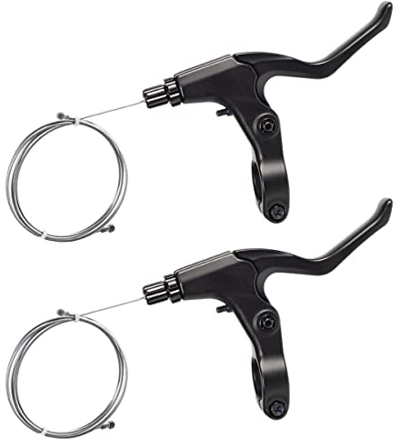 CNC CNCLOL Bremshebel Fahrrad, 1 Paar Bremsgriff für MTB, BMX, schwarz | Aluminium Handbremshebel, passend für Kinderfahrrad, MTB, BMX, MountainBike