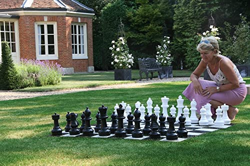 Uber Games Garten Schach Figuren aus langlebigem PVC | Hergestellt aus hochwertigen Materialien