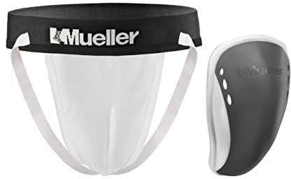 MUELLER FlexShield with Supporter, Tiefschutz mit Flexeinsatz für Herren, weiß, Gr. XL