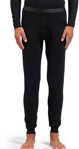 Odlo Herren Merino 200 Baselayer Thermohose 100% Merinowolle | Temperaturregulierende Merino-Thermoleggings für Wandern, Trekking, Ski & Wintersport – atmungsaktiv und geruchshemmend