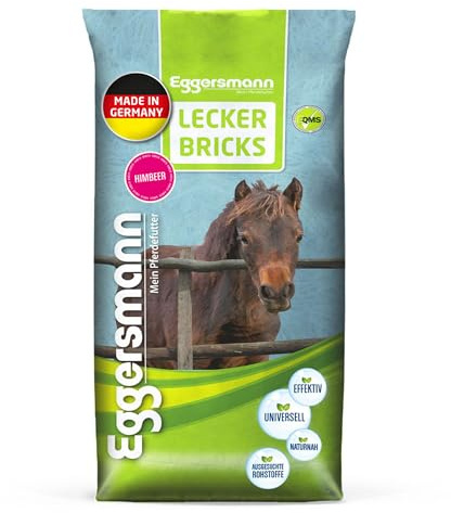 Eggersmann Lecker Bricks Himbeer für Pferde, 1-er Pack (1 x 25 kg)