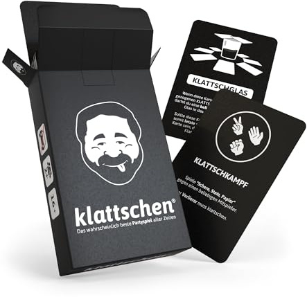 DENKRIESEN Klattschen® – Original Edition | Kartenspiel für Erwachsene | 2+ Spieler | Partyspiel & Gesellschaftsspiel | Lustiges Aktionsspiel für Spielabende, Feiern & Geburtstage | Spaß garantiert