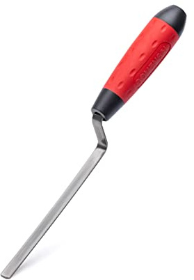 COMENSAL Fugenkelle 8 mm - Fugenkellen Rostfreie - Stoßfugenkelle mit Edelstahlblatt - Rutschfestes Softgriff - Made in EU