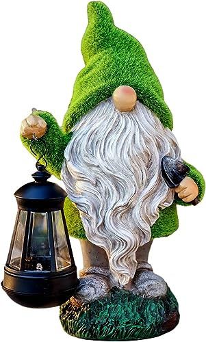 Lustig Wetterfest Gartenzwerg Figur, Groß Deko für Garten und Balkon