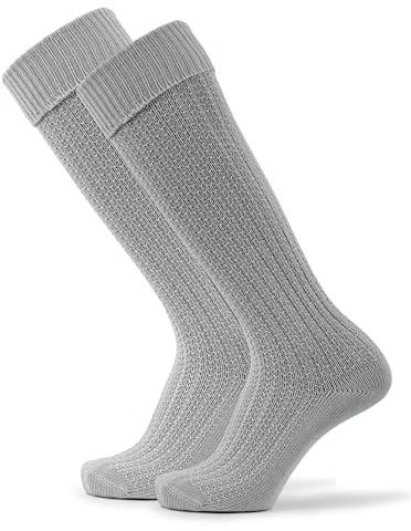 Stockerpoint Herren Lange Trachtensocken 1er Pack (Modell: OC-Markus) Grau 43-46