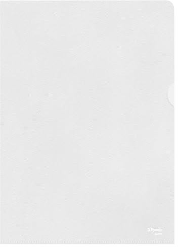 Esselte Sichthüllen-Set Standard Plus, 100 Stück, A4 Format, Farblos mit matter Oberfläche, 0,115 mm PP-Folie, 54832, 3 x 1g