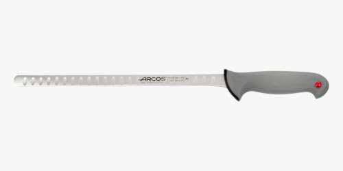 Arcos Fischmesser aus Nitrum Edelstahl 30 cm - Ideal für Professionelle Nutzung und Hygiene - Schwarzer Griff aus Polypropylen mit Elastomerüberzug, Serie Colour Proof