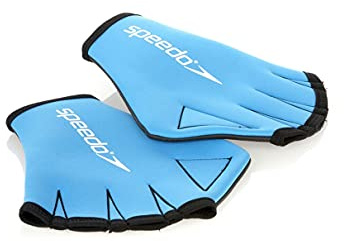 Speedo Trainings-Geräte Hilfen I Aqua Glove, blau/grau, M, 8069190309