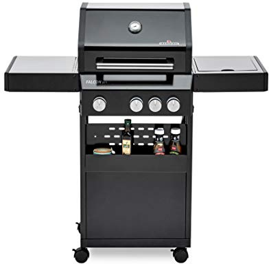 3-Brenner Gasgrill FALCON 311 mit Infrarotbrenner, Gussrost, 12 kW