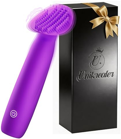 Vibratorensets für Frauen Klitoris Stimulator mit Silikonbürste 10 Modi Sex Spielzeug für die Frau Paare Vibrator Leise Auflege Mini Vibration für Frauen Sexspielzeug Sex Toyset Woman Vibratorset