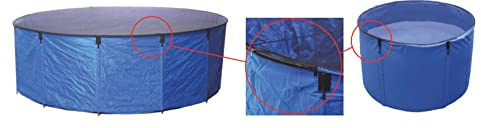 Aquaforte Flexibles Faltbecken Koi bowl, Ø 120 x H 60 cm (± 680 Liter), inkl. Abdecknetz und praktischer Tragetasche, blau