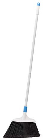 Amazon Basics Robuster Besen, Blau/Weiß