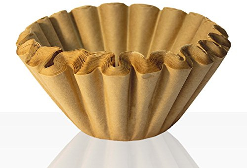 Original Bartscher Korbfilter 90/250mm, 500 Stk, Kaffee-Filter für Filterkaffeemaschine in braun