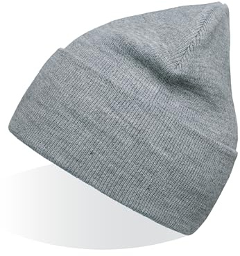 Artexia Mütze Herren und Mütze Damen Ökologisch aus Polywolle Beanie Mütze Unisex Wintermütze Strickmütze (Grau Melange Mittel)