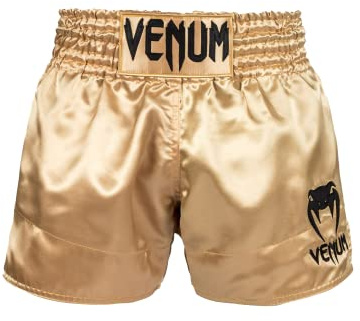Venum, Classic Muay Thai Shorts, Herren, M, Gold/Schwarz