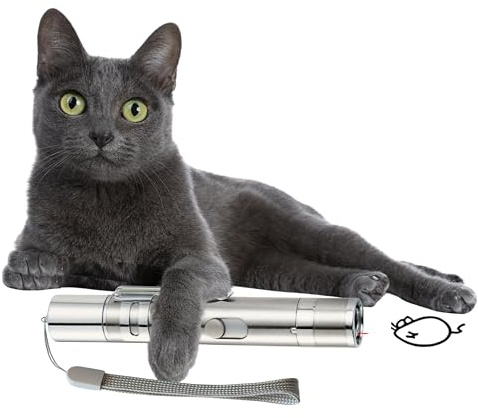 EASERIA Interaktiv katzenspielzeug für Katze, interaktives Katzen Spielzeug mit Licht für Training und Jagd