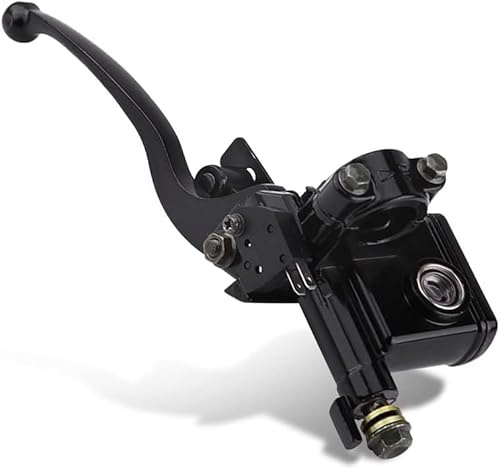 Candeon Motorrad Hauptbremszylinder Vorne Links, 7/8 22mm Kupplungshebel Bremshebel Bremspumpe Bremszylinder, Motorrad Lenker Kupplung Bremshebel FüR 50cc,110cc,150cc Atv Quad Pitbike