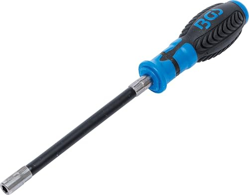 BGS 7829 | Bit-Schraubendreher flexibel | Innensechskant 6,3 mm (1/4) | Länge 260 mm | magnetische Halterung | rutschfester 2-Komponenten-Griff