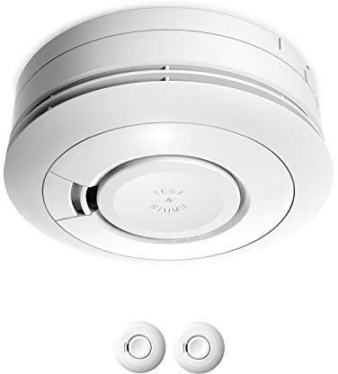 Ei Electronics Ei650 Rauchmelder im 2er Set mit Batterie für 10 Jahre | Testsieger Stiftung Warentest, Rauchwarnmelder ohne LED-Blinken, Hergestellt in Irland