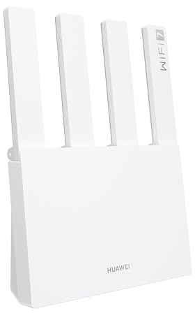 HUAWEI WiFi BE3, BE3600 Dualband-Wi-Fi-7-Router, Blitzschnelle Geschwindigkeiten, 2,5G-Ethernetanschluss, EasySetting, Visualisierte WLAN-Diagnose, Jugendschutz, HomeSec, Keine DSL-Funktion