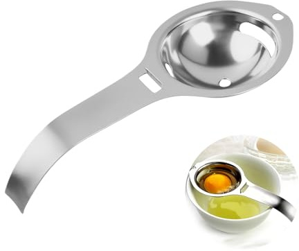 Eiertrenner Edelstahl, Eigelbtrenner, Eiweiß Eidotter Trenner | Mit Griffen Egg Separator Stainless Steel Eidottertrenner Eiweißtrenner Backwerkzeug Für Trennen Von Eiweiß Und Eigelb