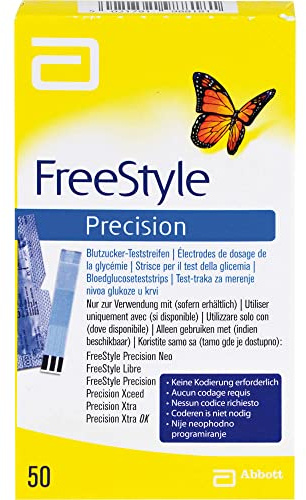 Freestyle Precision Blutzucker Teststr.o.codier. 50 stk
