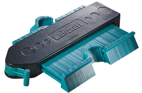 wolfcraft Konturenlehre 6949000 – Duplikator zum Übertragen von Konturen & Schnittverläufen – Ideal für Laminat, Fliesen uvm. – 130mm x 30mm