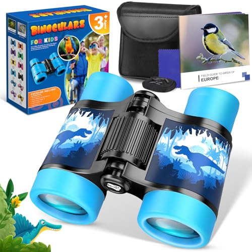 Fernglas für Kinder,Geschenke für Kinder Spielzeug ab 3 4 5-12 Jahre Jungen Geschenk Junge 4-12 Jahre Kinder Fernglas Detektiv Set Outdoor Spielzeug für Kinder Dinosaurier