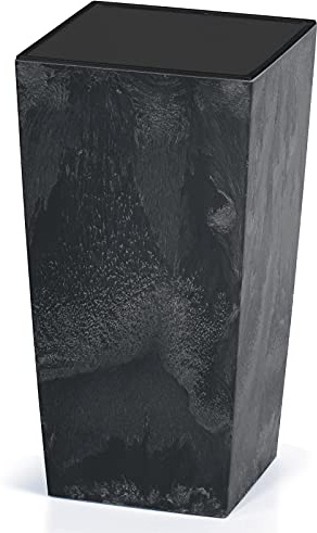 Deuba® Blumentopf 91L 75x40x40 cm Betonoptik Inkl. Einlegeboden Indoor Outdoor Blumenkasten Pflanzkübel Anthrazit