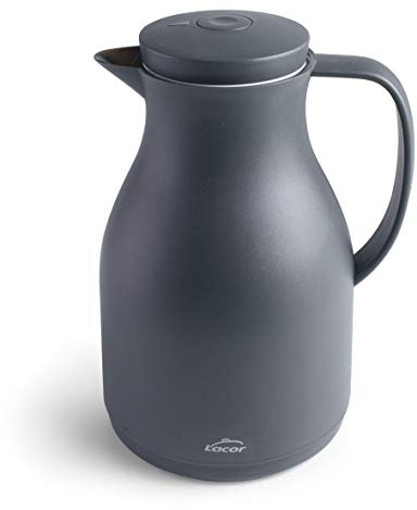 Lacor 62564 – BPA-freie Thermoskanne mit doppelter Wand und Glasschicht... | Langlebiges Profi-Utensil; entwickelt für optimale Leistung und schnelle, unkomplizierte Reinigung in der Spülmaschine