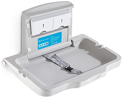 Wickeltisch, Horizontale Wickelkommode Mit Schild, Wandmontierte Wickelkommode Mit Sicherheitsgurt, Wickeltische FüR Gewerbliche BäDer