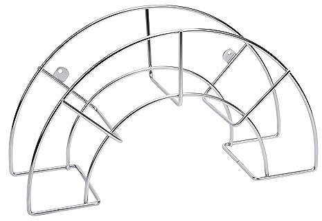 Sauvic Großer Schlauchhalter aus Edelstahl, 46,5x16,5x24 cm