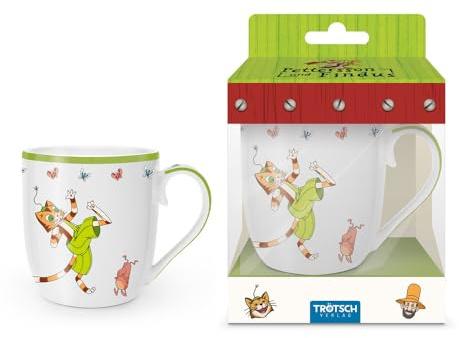 TROTSCH - Pettersson und Findus Kindertasse Findus : Porzellantasse spülmaschinengeeignet mikrowellengeeignet