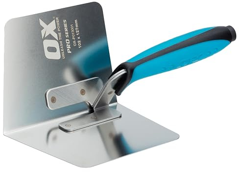 OX OX-P013001 Pro Dry Wall Internal Corner Trowel 102 X 127mm Kelle, blau