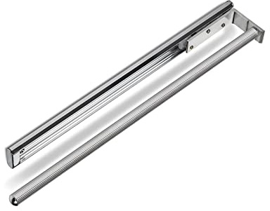 SOTECH Aluminium Handtuchhalter TED 1-armig Chrom 450-730 mm | ausziehbar Teleskop-Geschirrtuchhalter für Bad oder Küche