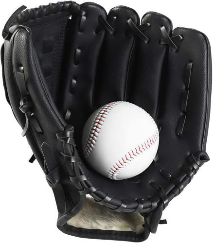 Wonninek Baseballhandschuh Sport-Schlaghandschuhe mit verstellbarem und bequemem 10,5 Zoll Wurf für rechte Hand und linker Hand